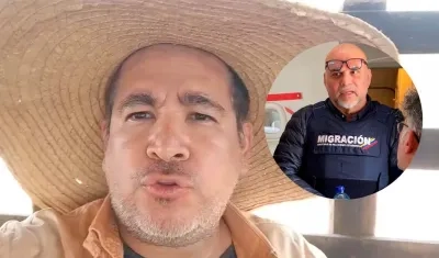 Juan David Díaz, hijo de 'Tito' Díaz, exalcalde de El Roble. En el recuadro, Salvatore Mancuso