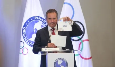 Neven Ilic, presidente de Panam Sports, anunció a Lima como ganadora de la sede.