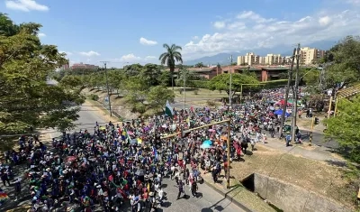 La minga indígena llegó este viernes a Cali