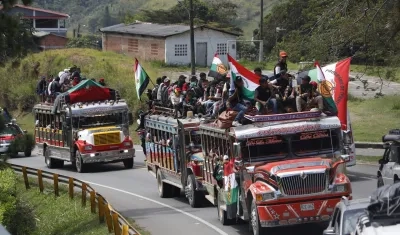 La minga indígena tiene como destino final Cali