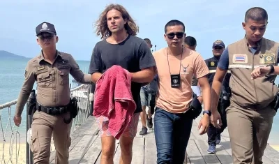 Daniel Sancho, acusado de asesinar al médico colombiano Edwin Arrieta, en Tailandia. 