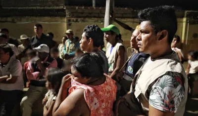 Imagen de algunos de los afectados.