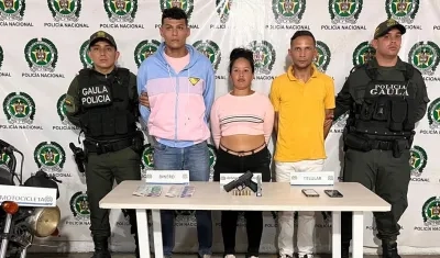 Los tres imputados fueron capturados en flagrancia por el Gaula de la Policía. 