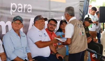 El Alcalde de Baranoa, Edinson Palma.