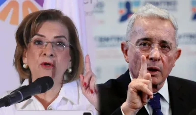 Procuradora Margarita Cabello y expresidente Álvaro Uribe.