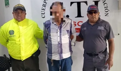 La captura fue realizada por la Policía y el CTI de la Fiscalía. 