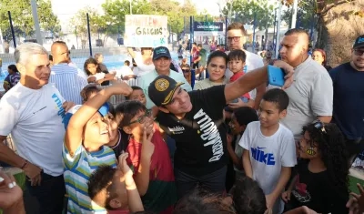 El Alcalde de Barranquilla, Alex Char.