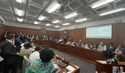Sesión de la Comisión Séptima del Senado este miércoles 