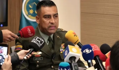 El coronel Daniel Gutiérrez, Director General del Inpec. 