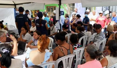 Se realizó en la calle 77 entre carrera 9 y 9C.