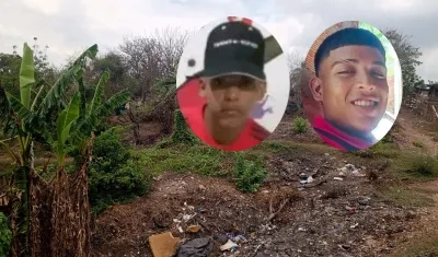 Jainer Peralta Rocha y Samuel Barrios Solano / Lugar donde fueron encontrados sin vida. 