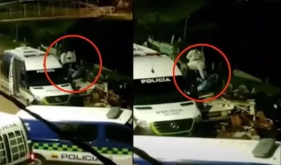 Lugar donde fueron encontrados los dos cuerpos. 