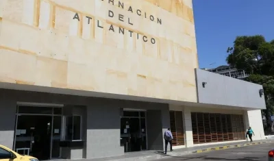 Fachada de la Gobernación del Atlántico. 