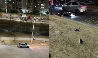 Lugar donde ocurrió el crimen en Alameda del Río. 