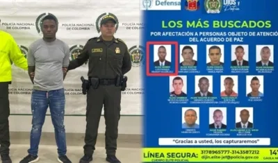 Luis Enrique Murray Rodríguez en el cartel de los más buscados. 