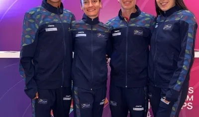 Mateo Romero, Lorena Arenas, Laura Chalarca y Cesar Herrera.