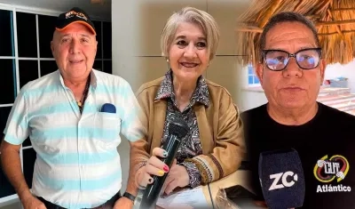 Luis Grimaldo (Fecode), Miryam Triana (CGT) y Henry Gordon (CUT).