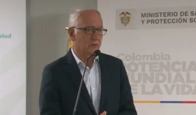 El ministro de Salud, Guillermo Alfonso Jaramillo.