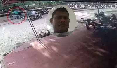 El parrillero de la moto sacó un arma de fuego y la accionó en reiteradas oportunidades.