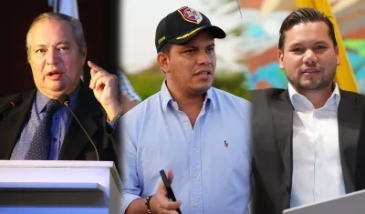 Iván Name, Sneyder Pinilla y Andrés Calle.