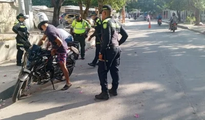 Operativos de control de la Policía en las calles de la ciudad. 