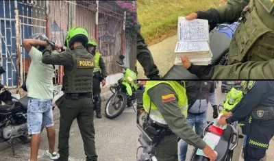 Operativos contra los llamados cobradiarios en Barranquilla. 