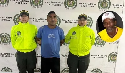 Jhon Araujo Márquez, alias ‘Pakistán’, y su víctima Esteban Castillo Barón.