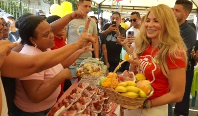 La Gerente de Ciudad, Ana María Aljure.