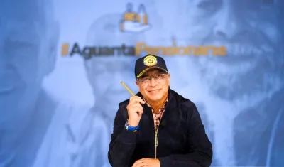 El Presidente Gustavo Petro en la alocución sobre la Reforma Pensional