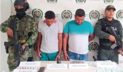 Alias ‘El viejo’ y ‘Kevin’ fueron capturados durante un allanamiento.