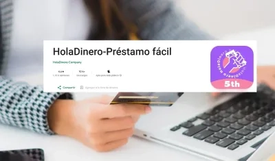 La aplicación se llama HolaDinero-Préstamo fácil.