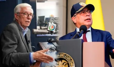 Jorge Robledo y el Presidente Petro.