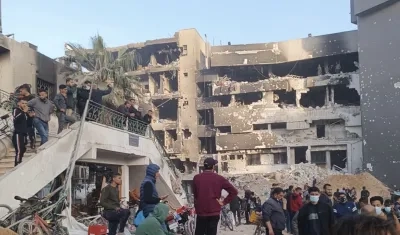 El hospital Shifa en Gaza.