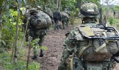 Miembros del Ejercito Nacional