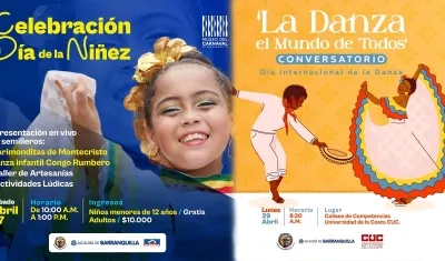 El 27 y 29 de abril se realizarán distintas actividades.