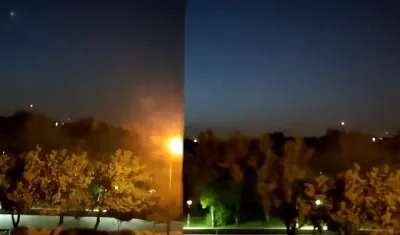 Ataque de Israel en Irán. 