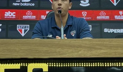 Thiago Carpini, técnico saliente del Sao Paulo. 