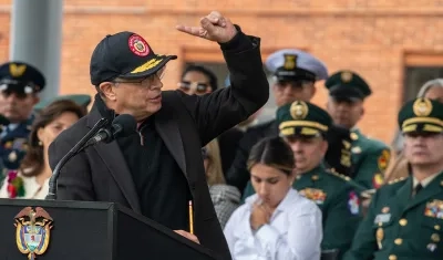 El Presidente Petro cuando anunciaba la declaratoria de Día Cívico cada 19 de abril en Colombia