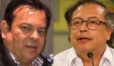 El empresario Euclides Torres y el presidente Gustavo Petro