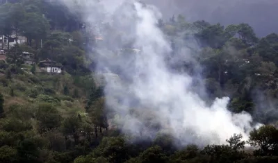 Incendio forestal en Honduras. 