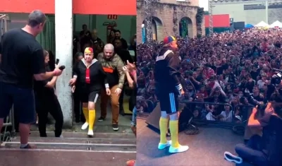 Carlos Villagrán interpretando a ‘Kiko’.