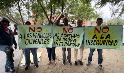 Habitantes del barrio La Arboleda, Soledad.