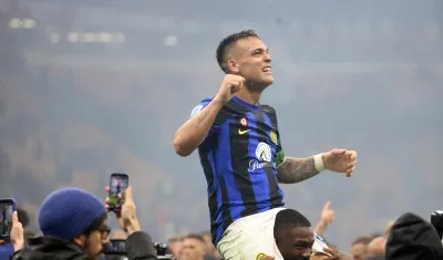 Lautaro Martínez, delantero argentino del Inter de Milán. 