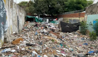 Lote abandonado en el barrio San José.