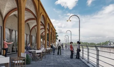 Rénder de lo que será el Gran Malecón de Magangué