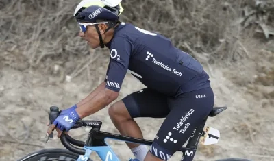 Nairo Quintana, corredor colombiano del Movistar Team.