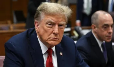 Donald Trump en juicio.