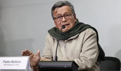 Jefe negociador del ELN, Israel Ramírez, alias 'Pablo Beltrán'.