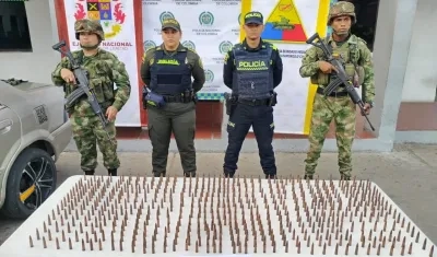 Halladas en cinco botellas plásticas. 