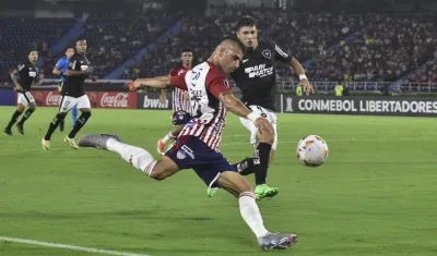 Aspecto del partido en el estadio Metropolitano. 